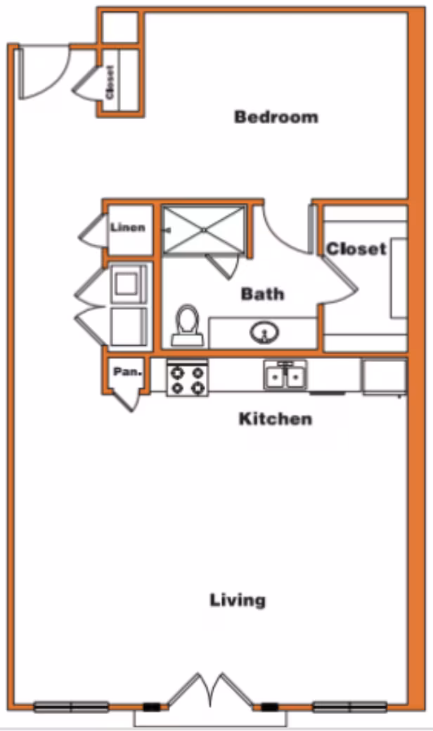 Unit 309 409 floor plan